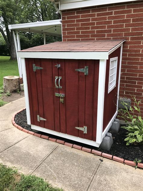 outdoor storage shed for generator